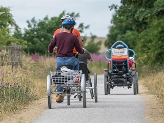 accessible bikes on trail